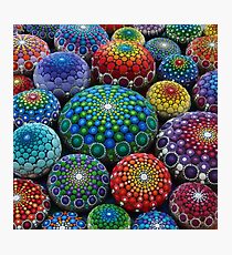 Lámina fotográfica Jewel Drop Mandala Stone Collection # 1