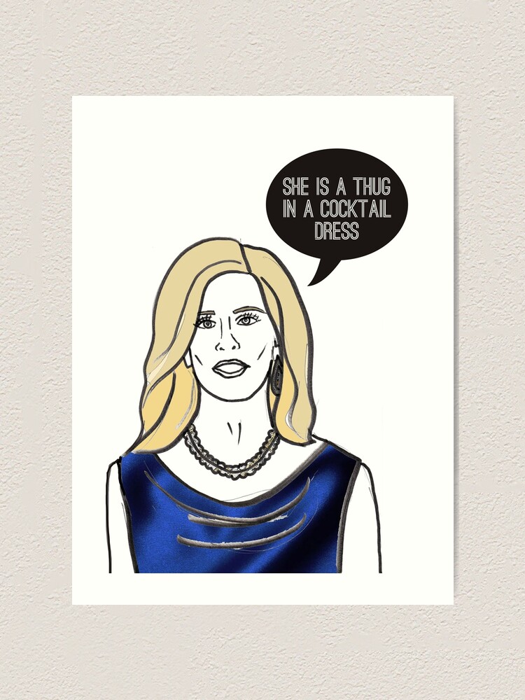 Thug in a cocktail dress" Art Print for Sale by kaillustration | Redbubble
