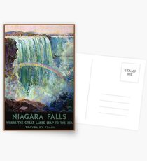 Niagara Falls Vintage Travel Poster restauriert Postkarten