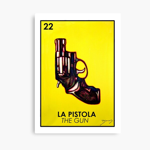 Item preview, La Pistola - The Gun - Loteria designed and sold by davidblancas.