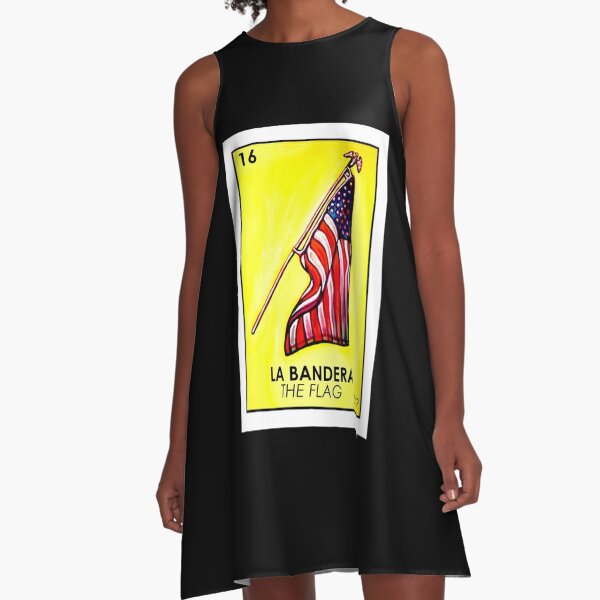 La Bandera - The Flag - Loteria A-Line Dress for Sale by