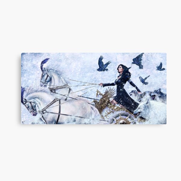 Yennefer Ice Queen Canvas Print