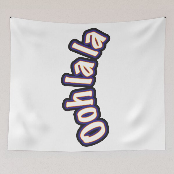 Item preview, Ooh la la – Colourful Graffiti-style Lettering - Vertical, mostly on White designed and sold by sleepingdogprod.