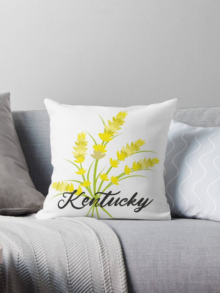 Kentucky Giant Goldenrod Throw Pillow