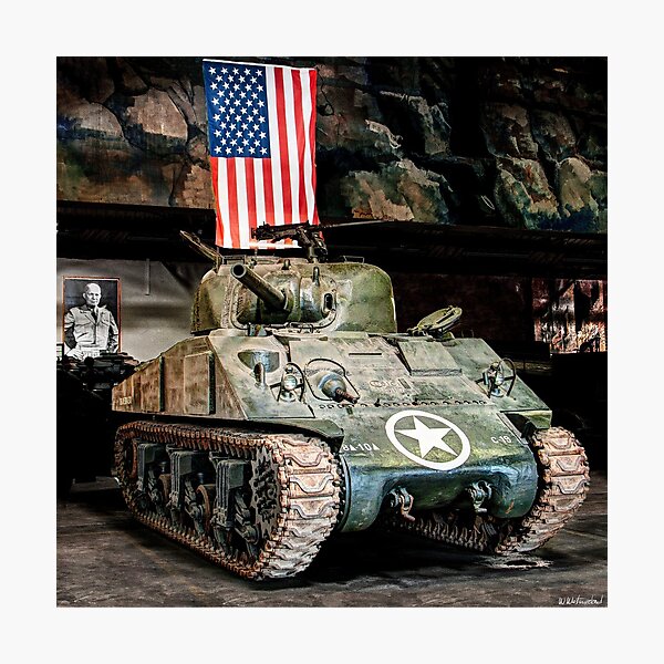 Crew of an M4 Sherman Photographic Print for Sale by James