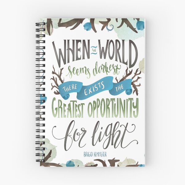 Item preview, WHEN THE WORLD SEEMS DARKEST designed and sold by Catarina Book Designs.