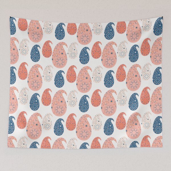Item preview,  Hand drawn paisley motif illustration.  designed and sold by Limolida.