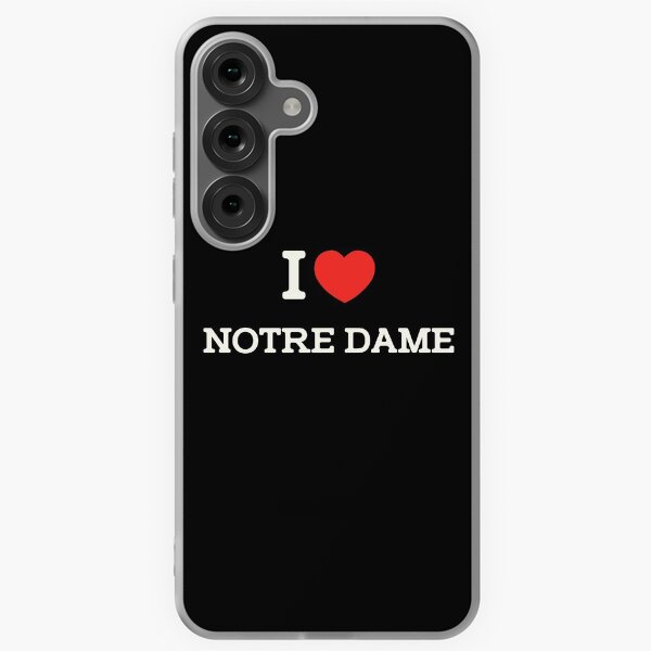 Item preview, I LOVE Notre Dame typography black design designed and sold by quotezzz.