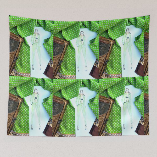 Item preview, Green Vibes Fashion Illustration Modaodaradosti designed and sold by IvanaKada.
