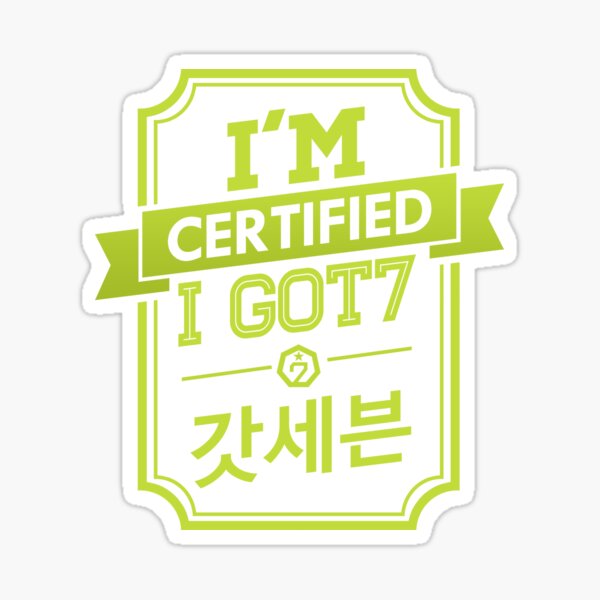 Artikel-Vorschau von Zertifiziert ich Got7 - Got7, designt und verkauft von skeletonvenus.