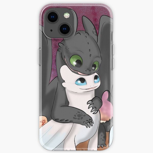Toothless and Light Fury Coque souple iPhone