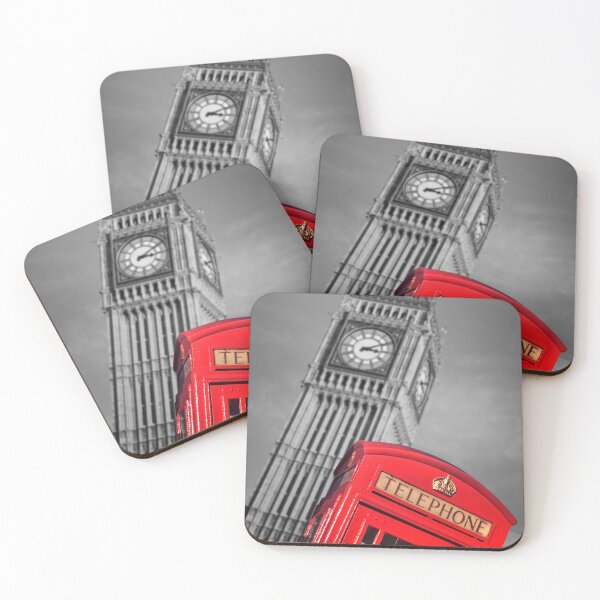 Item preview, London phone booth and Big Ben designed and sold by Delphimages Art.