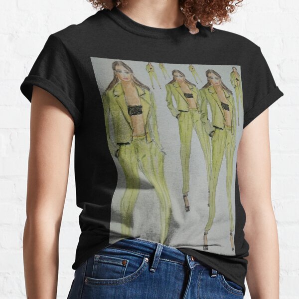 Green Suit Fashion Painting Modaodaradosti Classic T-Shirt