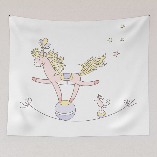 Item preview,  PONY AND MOUSE AT THE CIRCUS AERIAL BALANCING BALLS designed and sold by ReignGFX.