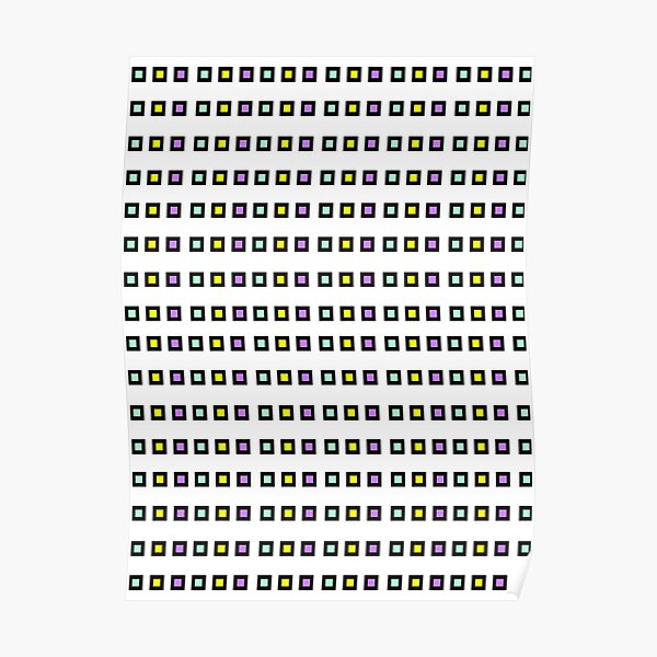 Tiles - Multi-colored Poster
