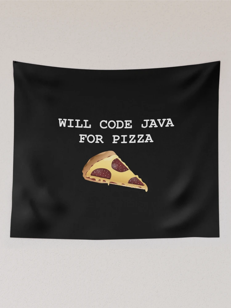 Aperçu 2 sur 3. Tentures avec l'œuvre Programmeur Java Programmation Joke Programmeur TShirt Java créée et vendue par Creekman Designs.