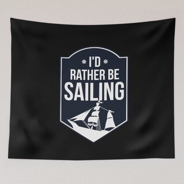 Item preview, Rather Sailing Captain Crew Sailboat Lake Life Is Better designed and sold by DSWShirts.