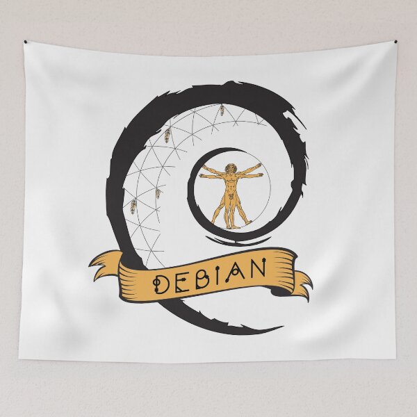 Item preview, Debian Linux (colored) designed and sold by ShoeBill99.