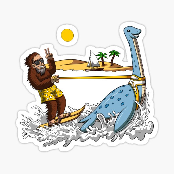 Item preview, Bigfoot Loch Ness Monster Water Ski designed and sold by underheaven.