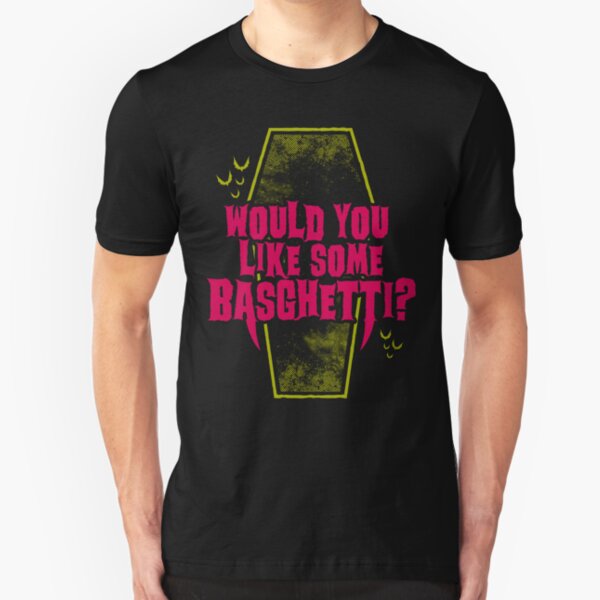 Basghetti - Funny Goth Vampire Quote Slim Fit T-Shirt