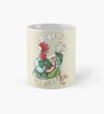 Alan-A-Dale Rooster : OO-De-Lally Golly What A Day Tattoo Watercolor Painting Robin Hood Tasse