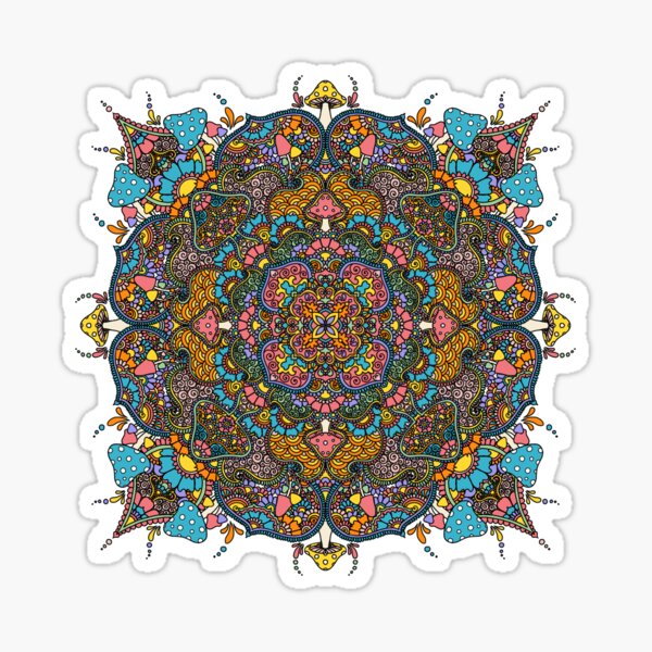 Shroom Mandala Sticker