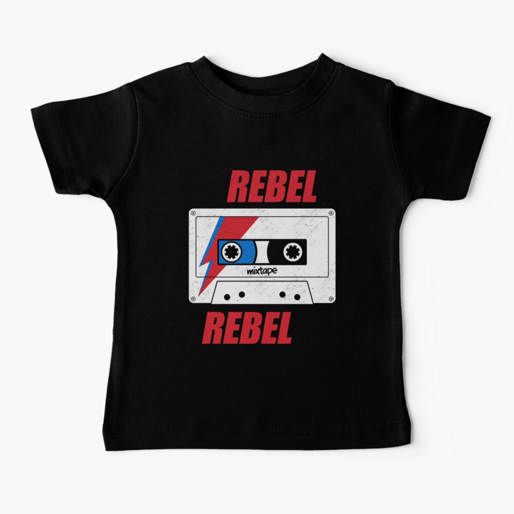 Rebel Rebel - Ziggy Mixtape - Retro Music Baby T-Shirt