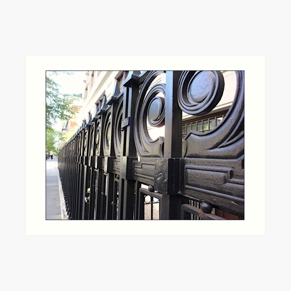 wrought iron gate Art Print