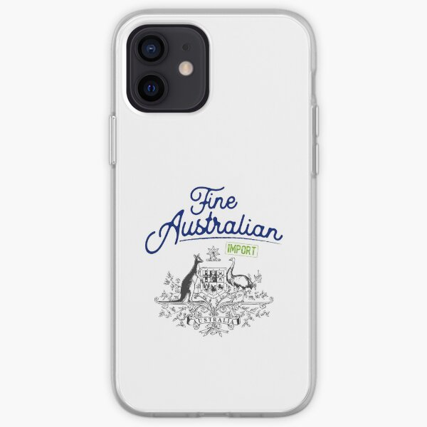 Fine Australian Import 1 Blue Green Grey iPhone Soft Case