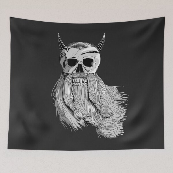 Item preview, Viking Bearded Skull 2 designed and sold by TomiAx.