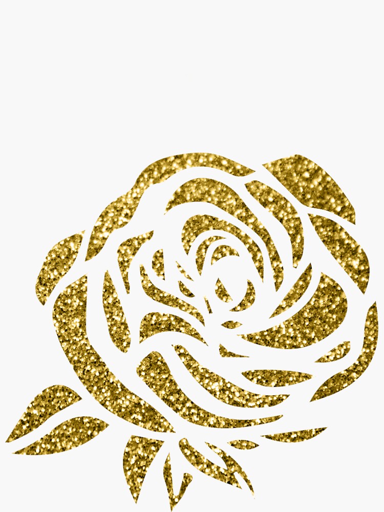 "Golden Rose" Sticker for Sale by madiwallace | Redbubble