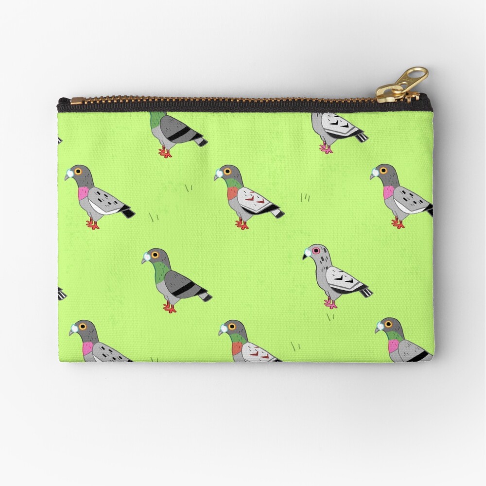 Pigeon Party Zipper Pouch