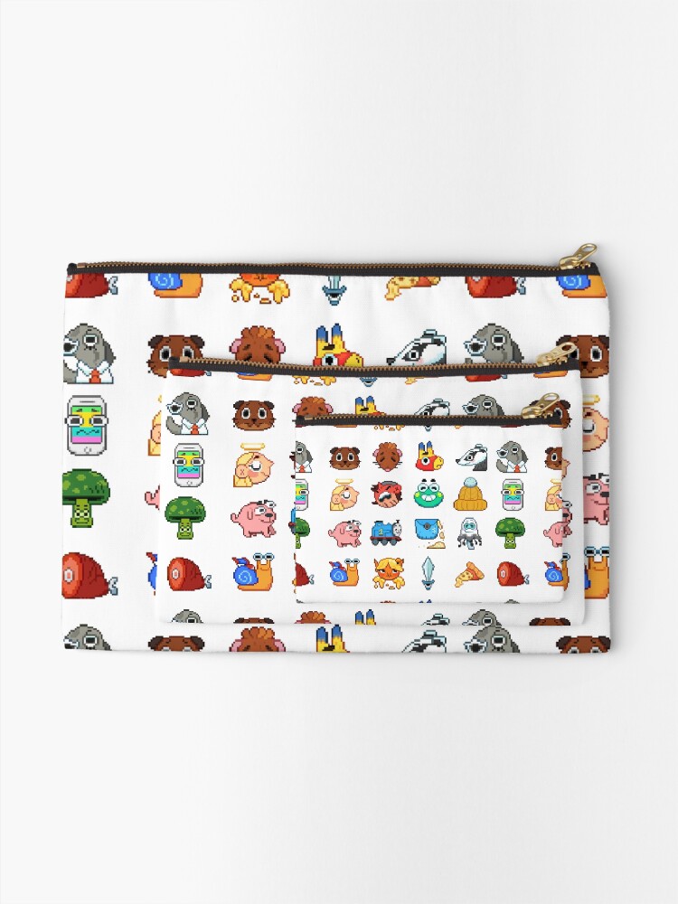 Alternate view of Doodle Date Pixel Party Zipper Pouch