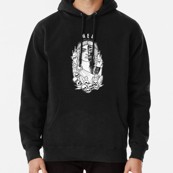 Hel goddess of Norse Hell called Helhiem Pullover Hoodie