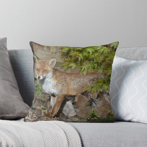 Item preview, Female fox feeding her cubs designed and sold by Holmewood.