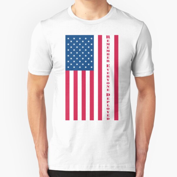 Remember Everyone Deployed (RED) Slim Fit T-Shirt