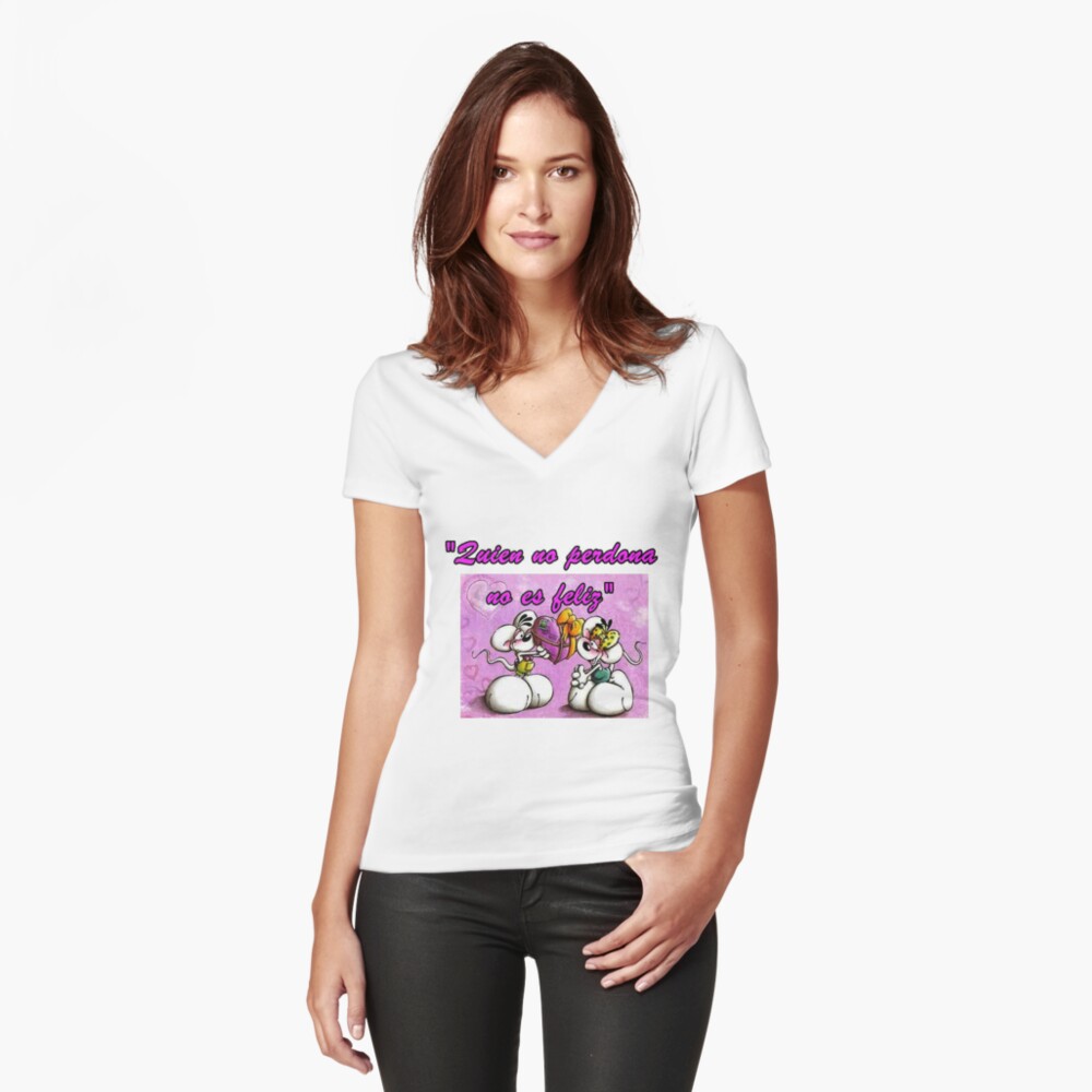 Item preview, Fitted V-Neck T-Shirt designed and sold by dariodigital.