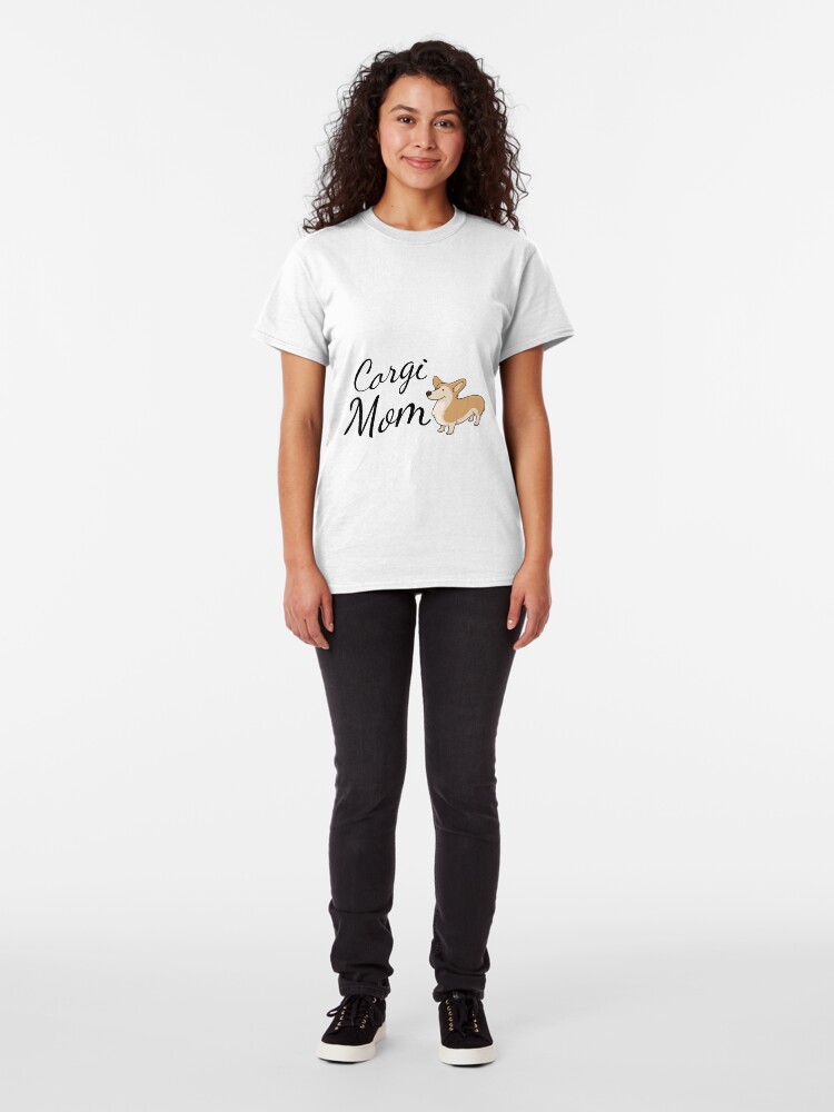 Alternate view of Corgi Mom Classic T-Shirt
