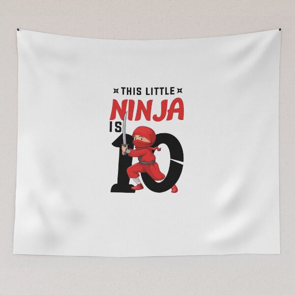 Item preview, 10th Birthday Product For Boys   This Little Is Ten  Ninja Gifts For Kids design designed and sold by stuch75.