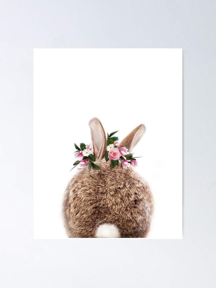 rabbit with flower crown