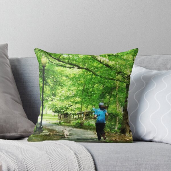 Item preview, Jogging - Girl Jogging With Dog designed and sold by Susan Savad.