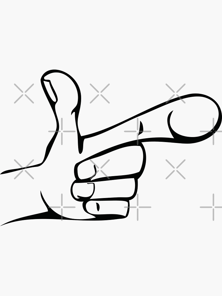Cartoon Hand Pointing by THPStock