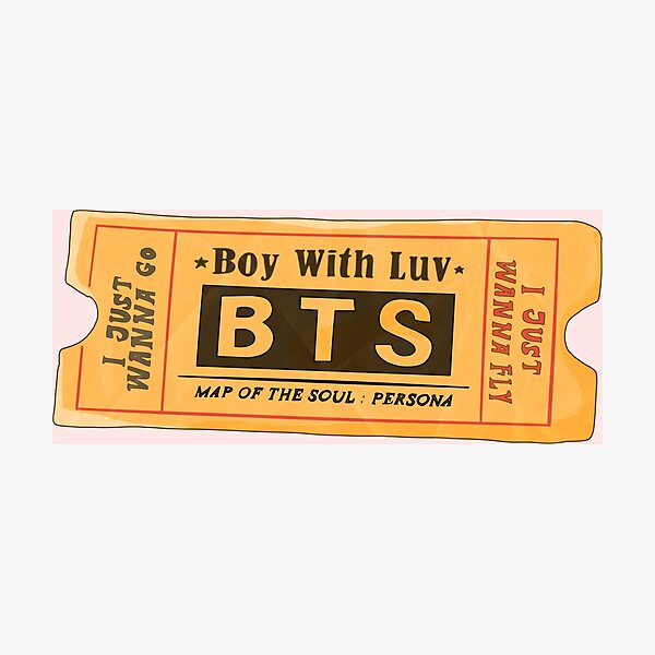 boy with luv - tour ticket Photographic Print