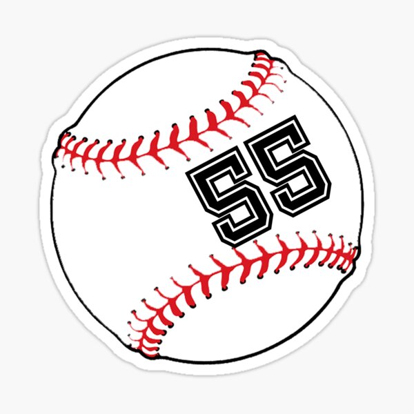 Baseball Player Jersey No 66 Back Number 66 Ball Sport Sticker Gift Sticker By Theshirtinator Redbubble