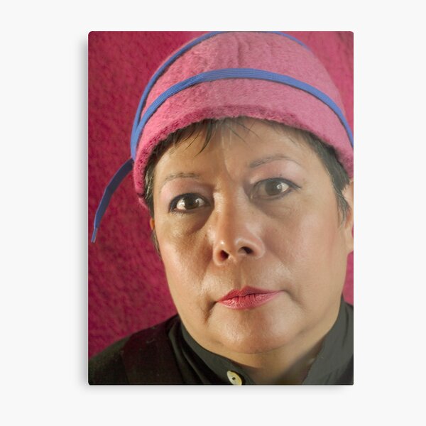 (522) Cloche with shoelaces Metal Print