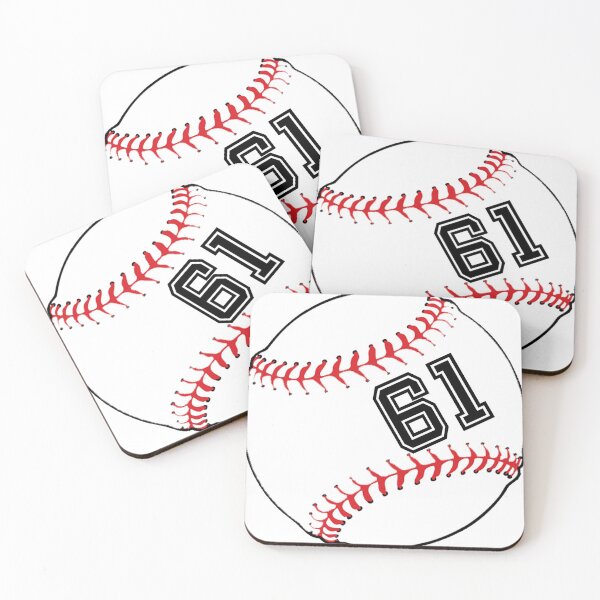 Item preview, Baseball Player Jersey No 61 Back Number #61 Ball Sport Sticker Gift designed and sold by theshirtinator.