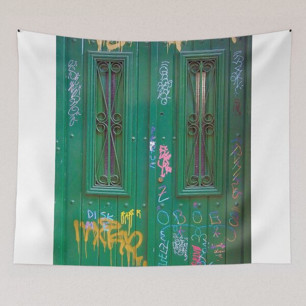 Item preview, The Green Graffiti Door, Buenos Aires designed and sold by Kurt  Van Wagner.
