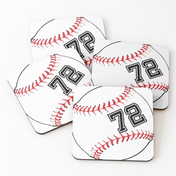 Item preview, Baseball Player Jersey No 72 Back Number #72 Ball Sport Sticker Gift designed and sold by theshirtinator.