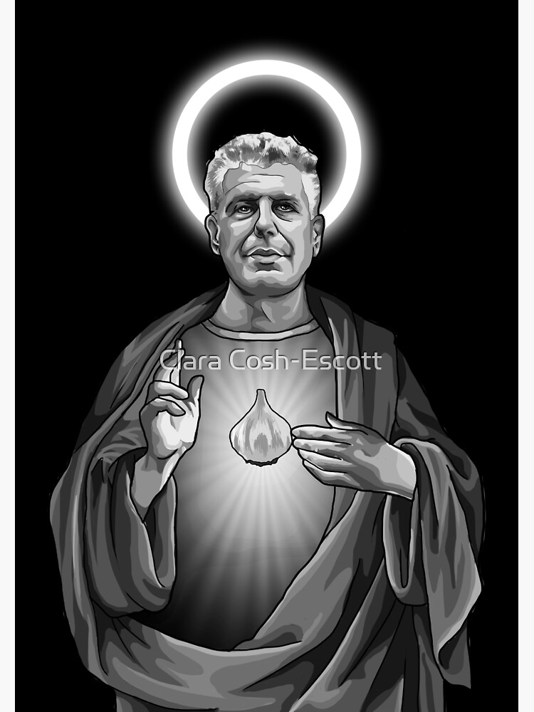 Disover Holy Anthony Bourdain Premium Matte Vertical Poster