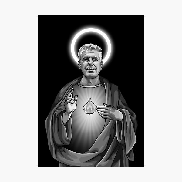 Artikel-Vorschau von Heiliger Anthony Bourdain, designt und verkauft von Clara Cosh-Escott.
